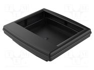 Enclosure: for display; X: 248mm; Y: 270mm; Z: 64mm; polyamide; black ROSE