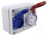 Electric switchboard; IP44; wall mount; ABS; Thread: PG16 PAWBOL