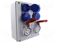 Electric switchboard; IP44; wall mount; ABS; Thread: PG16 PAWBOL