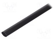 Heat shrink sleeve; glued; 22mm; L: 1m; black; Temp: -25÷125°C RADPOL