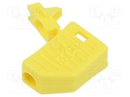 Accessories: plug case; yellow; Overall len: 17.8mm STÄUBLI