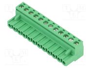 Pluggable terminal block; 5.08mm; ways: 12; straight; plug; female PHOENIX CONTACT