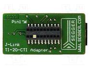 Adapter: extension module; 20pin cTI,JTAG 20pin; Kit: adapter SEGGER MICROCONTROLLER