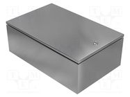 Enclosure: wall mounting; X: 380mm; Y: 600mm; Z: 217mm; IP66; IK09 ROSE