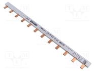 Busbar; 16mm2; Poles: 1; Urated: 400V; Pitch: 27mm; No.of mod: 12 PAWBOL