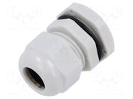 Cable gland; M20; 1.5; polyamide; light grey KRADEX