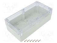 Enclosure: multipurpose; X: 120mm; Y: 240mm; Z: 75mm; ZP; light grey KRADEX