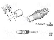 Tip: for desoldering irons; 4.2x1.9mm JBC TOOLS