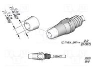 Tip: for desoldering irons; 4.8x2.4mm JBC TOOLS