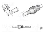 Tip: for desoldering irons; 2.7x1mm JBC TOOLS