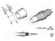 Tip: for desoldering irons; 5.2x3mm JBC TOOLS