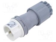 Connector: AC supply; plug; male; 16A; IEC 60309; IP44; PIN: 3; 42VDC PCE