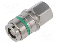 Quick connection coupling; 20bar; G 1/4"; -15÷100°C; NBR; DN 4 CEJN