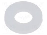 Washer; round; M2,5; D=5.6mm; h=0.8mm; polyamide; natural ESSENTRA