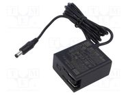 Power supply: switching; mains,plug; 9VDC; 1.33A; 12W; Out: 5,5/2,1 MEAN WELL