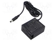 Power supply: switching; mains,plug; 12VDC; 1.5A; 18W; Out: 5,5/2,1 MEAN WELL