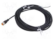 Connection lead; M12; PIN: 3; straight; 10m; plug; 250VAC; 4A; RKT LUMBERG AUTOMATION