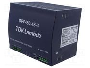 Power supply: switching; for DIN rail; 480W; 48VDC; 10A; -40÷71°C TDK-LAMBDA