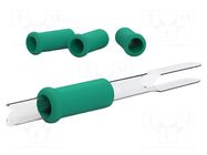 Grip; for  soldering iron; 4pcs; Ø: 12mm; foam; L: 30mm; green JBC TOOLS