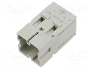 Connector: HDC; contact insert; male; MIXO; PIN: 1; 200A; 600V ILME