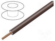 Wire; Silivolt®-2V; 1x0.75mm2; stranded; Cu; silicone; brown; 1.5kV 