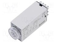 Timer; 1÷10s; 4PDT,relay; 250VAC/3A,24VDC/3A; Usup: 24VDC; socket AUTONICS