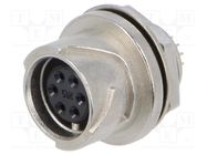 Connector: circular; LF; soldering; PIN: 6; socket; female; 2A HIROSE