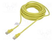 Patch cord; U/UTP; 6; stranded; CCA; PVC; yellow; 7.5m; 26AWG; 1pcs. LANBERG