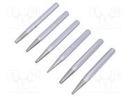 Kit: centre punch; 6pcs; Size: 10,2,3,4,5,6 STAHLWILLE