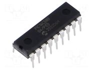 IC: PIC microcontroller; 40MHz; GPIO; 2.5÷5.5VDC; THT; PDIP18; tube MICROCHIP TECHNOLOGY