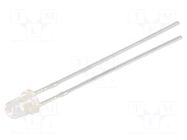 LED; white; 3mm; 5000÷8500mcd; 30°; Front: convex; 2.8÷3.8VDC; 95mW Inolux