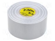 Tape: duct; W: 48mm; L: 25m; Thk: 0.23mm; silver; natural caoutchouc ANTICOR