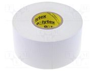 Tape: duct; W: 48mm; L: 25m; Thk: 0.25mm; white; natural caoutchouc ANTICOR