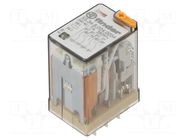Relay: electromagnetic; 4PDT; 24VAC; Icontacts max: 7A; 7A/250VAC FINDER