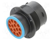 Connector: circular; socket,plug; male; HDP20; PIN: 14; 1.35÷3.05mm DEUTSCH