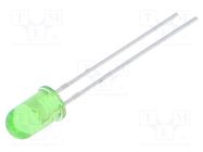 LED; 5mm; yellow green; 460mcd; 20°; Front: convex; 2.4VDC EVERLIGHT