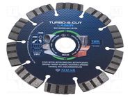 Cutting diamond wheel; Ø: 125mm; Øhole: 22.23mm NOZAR DIAMANTWERKZEUGE