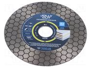 Cutting diamond wheel; Ø: 125mm; Øhole: 22.23mm; Disc thick: 1.6mm NOZAR DIAMANTWERKZEUGE