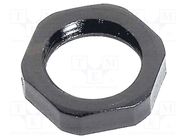 Nut; Lock nut (plastic); Thread: PG13,5 