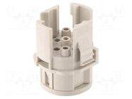 Connector: circular; male; contact insert; Han® F+B; PIN: 9; 4+4+PE HARTING