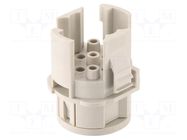 Connector: circular; male; contact insert; Han® F+B; PIN: 9; 4+4+PE HARTING