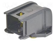 Enclosure: for HDC connectors; Han® 1A; for panel mounting HARTING