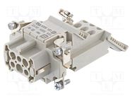 Connector: HDC; contact insert; female; Han E® AV; PIN: 6; 6+PE HARTING