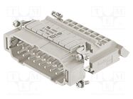 Connector: HDC; contact insert; male; Han E® AV; PIN: 16; 16+PE HARTING