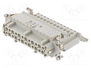 Connector: HDC; contact insert; female; Han ES® AV; PIN: 24; 24+PE HARTING