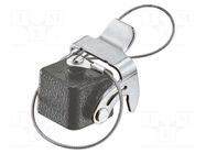 Protection cover; size 3A; Han® M; IP65,IP67; for latch HARTING