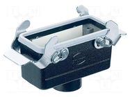 Enclosure for connectors: HDC; size 10B; for cable; Han® M; IP65 HARTING