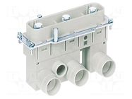 Connector: HDC; contact insert; male; 200A; 2kV; PIN: 3; size 24B HARTING