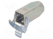 Enclosure for connectors: HDC; size 3A; for cable; with latch HARTING