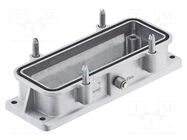Enclosure for connectors: HDC; size 24B; Han® B,Han® EMC; IP65 HARTING